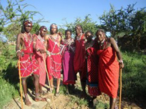 Maasai singers in Olopolos, Kenya